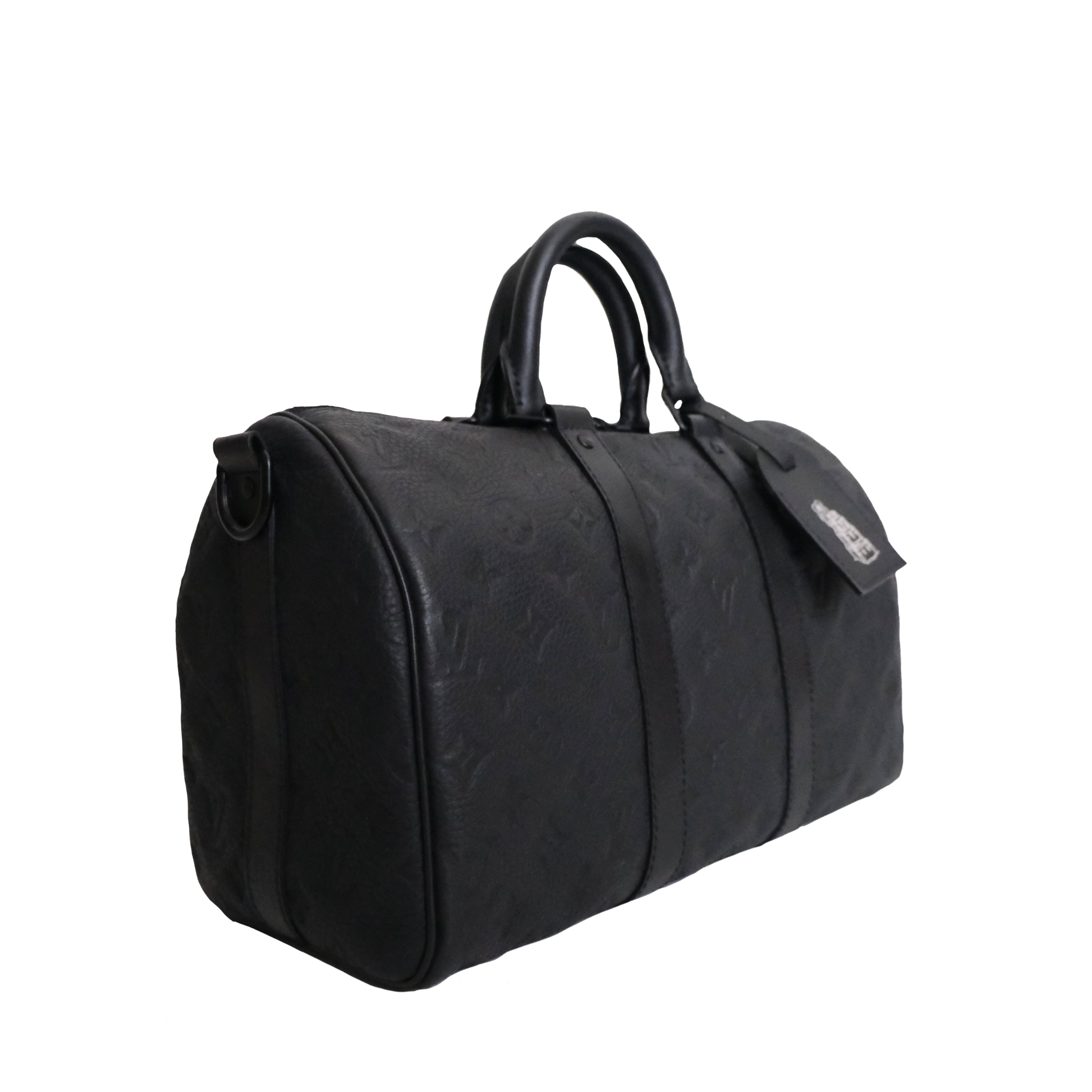 LOUIS VUITTON - Keepall Bandoulière  35 Taurillon Monogram Black